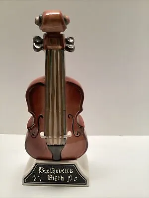 Vintage Beethovens Fifth Collectors Liquor Decanter Music Box (Plays!) Violin • $40