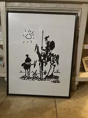 Pablo Picasso  Don Quixote  Art Print Reproduction Framed  23 X 29  • $78.40