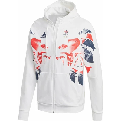 £29.75 • Buy Adidas Mens Team GB Long Sleeve Top Training Hoody Sweatshirt - White