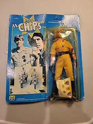 1977 MEGO CHIPS OFFICER JON 8 INCH FIGURE NEW NIP Factory Sealed MOC On Card  • $110