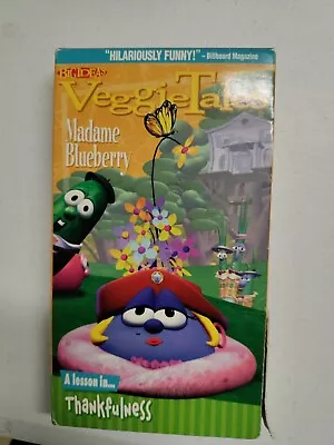 Veggie Tales VHS - Thankfulness Madame BlueBerry 1993 TESTED!!! • $8.99