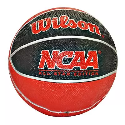 Wilson NCAA Mini Rubber Basketball - Black Red Silver • $10.97