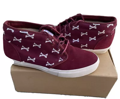 VANS Chukka 59 S WTAPS Bones Cordovan Burgundy Sz 11 Boot Syndicate Pre-owned • $129.99