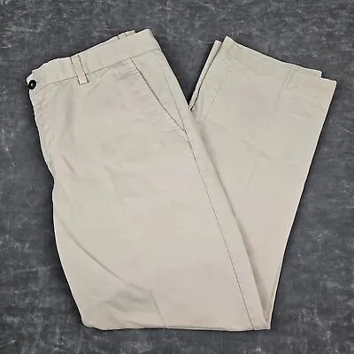 EM's Of Mason's Pants Men 34x30 Beige Chino Flat Front • $7.66