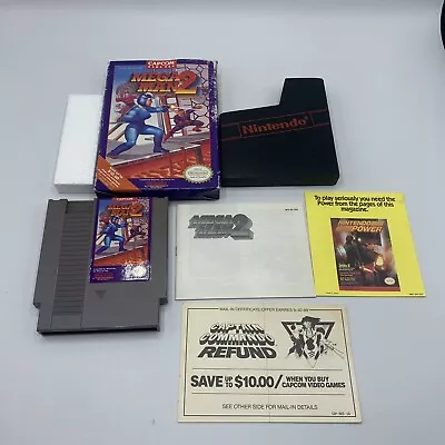 Mega Man 2 (Nintendo NES 1989) Complete In Box See Pictures CIB Tested • $150