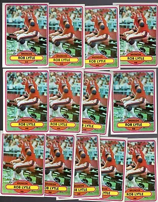 1980 Topps LOT Of (13) #252 ROB LYTLE NM+ Denver BRONCOS / MICHIGAN RB 3rd Year • $11.99