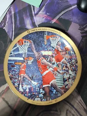 Michael Jordan Commemorative 1988 Slam Dunk Champion Plate Upper Deck - NO CERT • $14.95