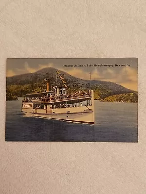 Steamer Anthemis Lake Memphremagog Newport Vermont Vintage Postcard • $5