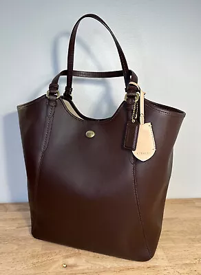 COACH Peyton Leather Tote Bag Purse Brown F26103 • $80