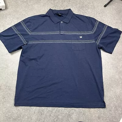 Le Coq Sportif Navy Soft Cotton Pocket Polo Men’s XL P2p 23.5” • £16