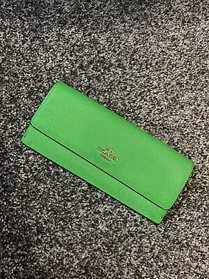 £6.50 • Buy Coach Green Leather Purse