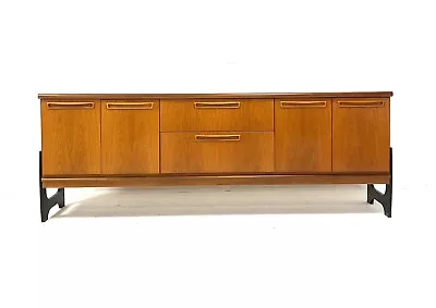 Vintage Retro Mid Century 1960s Danish Era 6.5ft Modernist Teak Sideboard • £425