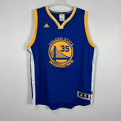 Golden State Warriors Adidas Swingman Kevin Durant Basketball NBA Jersey Mens XL • $39.99