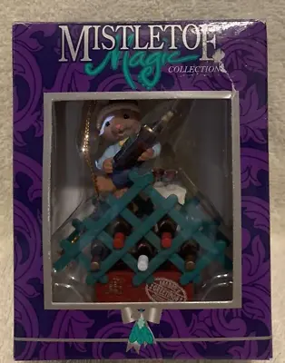 1995 Mistletoe Magic Wine Collector Mouse Ornament - NEW • $7.99