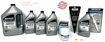 MERCURY VERADO Quicksilver L4 135/150/175/200 SYN 25W40 Oil Change Maint Kit • $189.95