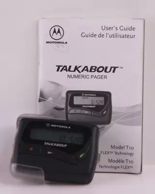 Motorola Talkabout A05NXB5811AA Black Digital Display Pager Beeper With Clip • $37.49