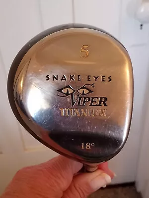 Snake Eyes Viper Titanium 18 Degree 5 Fairway Wood • $50.95