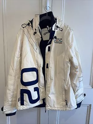 Quba&Co Sails Jacket X-10 Sailing Jacket Women’s Cream Great Condition • £50