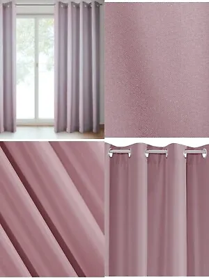 New Eyelet  Curtains Pair - Lilac 55 X63  / 140cm/160cm CLEARANCE SALE  • £17.99