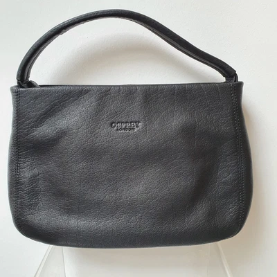 £39 • Buy Osprey Soft Black Leather Grab / Shoulder Bag  BNWOT