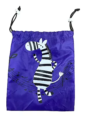 Drawstring Rip Stop Nylon Zebra Purple Loot Bags Party Favors School Supplies • $3.45