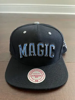 Mitchell & Ness Orlando Magic Adjustable Snapback Hat Cap Black New With Tags • $29.99