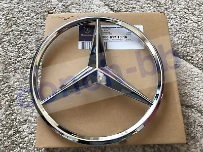 FRONT GRILLE CHROME STAR BADGE For MERCEDES ACBGLAGLKCLASLKCLSE Class • £39.95