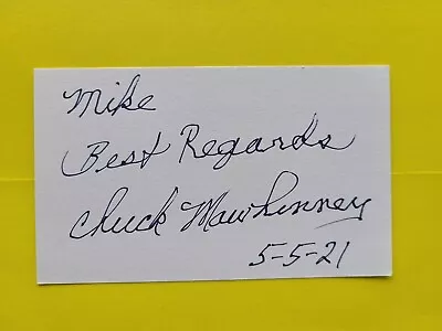 Charles Mawhinney Vietnam USMC Sniper103 Kills Signed 3x5 Card Inscribed Mike • $24.99