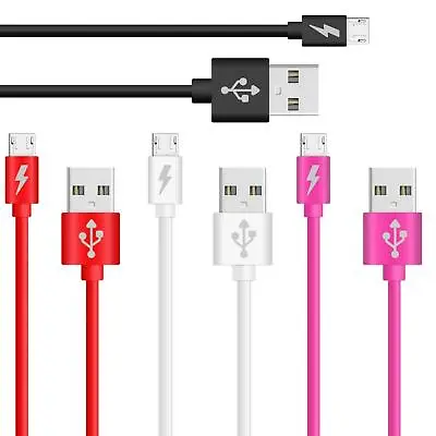 Fast USB MICRO Cable Data Charging Lead Charger For Samsung HTC S7 Phone 2m 3m • £2.89