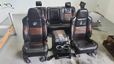 2008-2010 Ford F250 Harley Davidson Black/gold Front & Rear Seats W/console • $3595.50