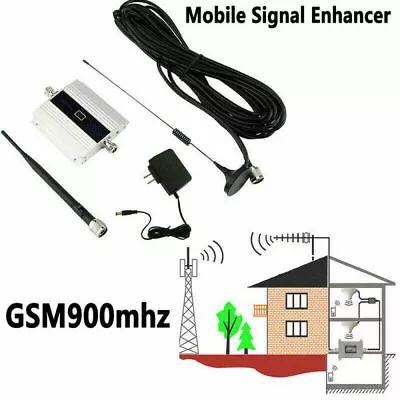 GSM 900MHz 2G 3G Mobile Phone Signal Booster Repeater Amplifier Antenna LCD • $36.65