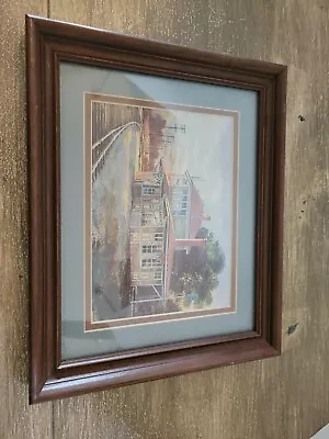 Michael Sloan Rare Signed Tennessee Artwork Antique Store Railroad Track Framed • $105.87