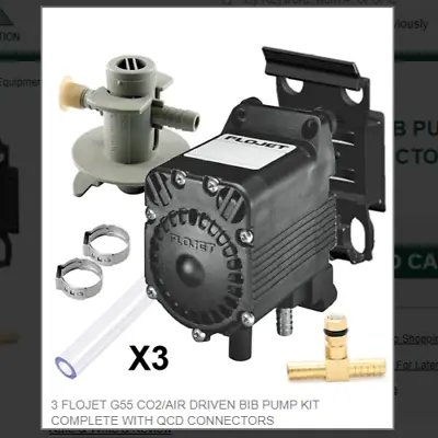 Flojet G55 Co2/air Driven Bib Pump Kit Complete With Qcd Connectors • £346.79