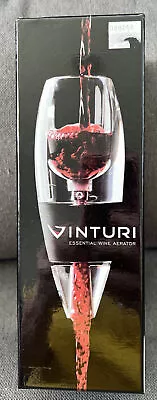 Vinturi Essential Wine Aerator-New In Box-Includes No-Drip Stand & Travel Pouch • $17