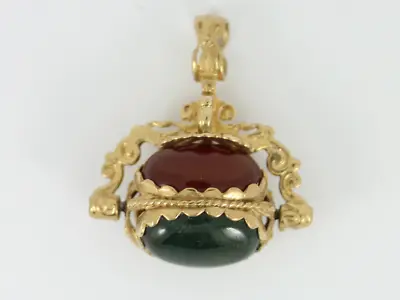 Vintage Agate Fob 9ct Gold Pocket Watch Albert Chain 375 6.9g Eo52 • £910.80