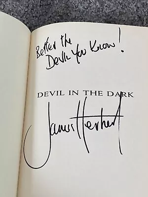 James Herbert: Devil In The Dark: Signed Lined Uk First Edition Hardcover • £75