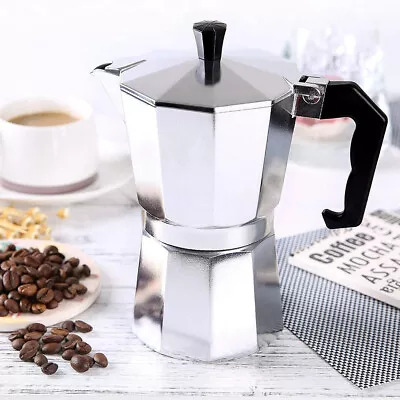 Espresso Stove Top Coffee Maker - Continental Moka Percolator Pot - 3 6 • £7.19