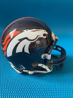 Denver Broncos RIDDELL Size 3 5/8 Miniature NFL Football Helmet • $9.99