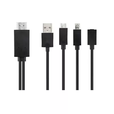 P67C Mhl To HDMI Cable Micro USB Cable 1080P HDTV For Smartphones 18m • $14.06