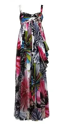 NEW Matthew Williamson 100% SILK Dress Gown Flower Print US Size 12 • £960.19