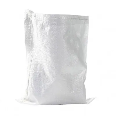 BiGDUG X100 Poly Sacks Postal Mail Bags White 800 Denier Reusable Polypropyelene • £94.99