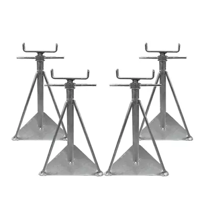 Static Caravan Axle Stands 4x Medium Extra Wide Mobile Home Support 12.8  -17.7  • $56.44