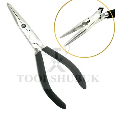 Long Nose 5.5  Wire Cutter Thin Craft Wire Pliers Serrated Jaw Precision Jewelry • £7.99