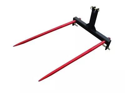 3 Point Attachment With 2 X 39  Hay Bale Spear CAT-1 Convertible To Cat-2 • $282.99