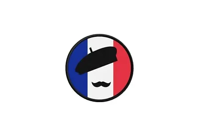 £4 • Buy Patch Badge Printed Fusible Flag France Moustache