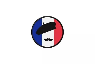 £4 • Buy Patch Badge Printed Fusible Flag France Moustache