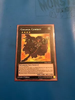 YUGIOH Rare Gagaga Cowboy WIRA-EN043 1st Edition • $4.56