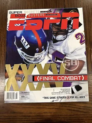 VintagESPN Magazine February 5 2001 2/5/01 Super Bowl XXXV Preview!!!! • $9.99
