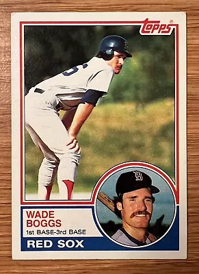 1983 Topps Baseball Wade Boggs Rookie RC #498 Boston Red Sox HOF • $4.95