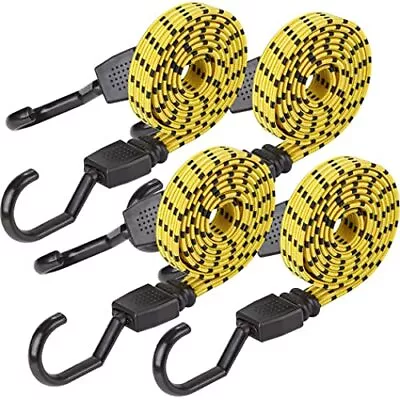 Ultra 48  Black/yellow Flat Bungee Cord 4pk X • $17.54